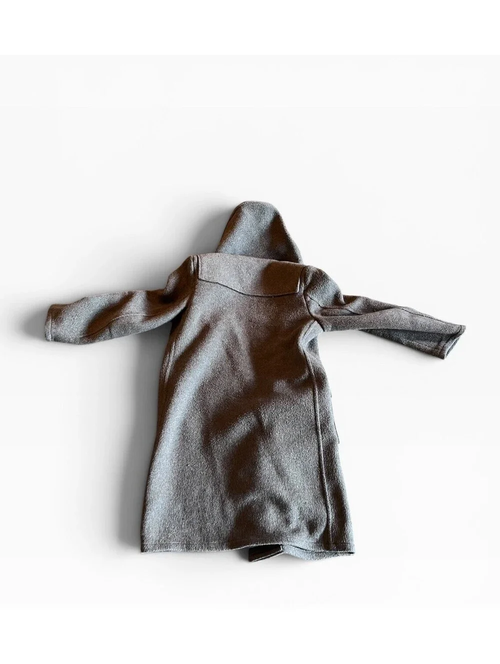 Vintage Shannon Traditional British Duffle Coat Hooded Gray Men’s L Wool